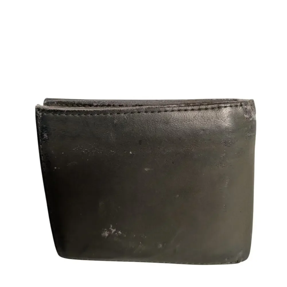 Vans Bifold Wallet Army Green Leather Like